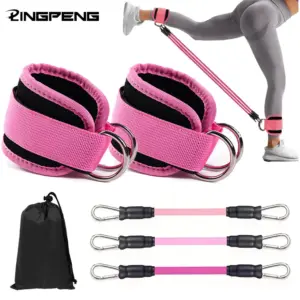 Ankle Straps Resistance Bands 🌺🌺 Fitness Set for Workouts.