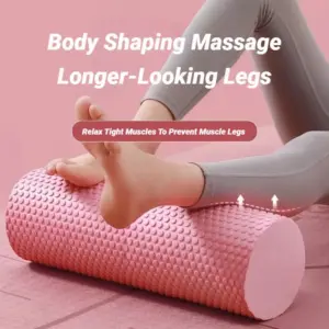 Hexagonal Yoga Roller; for Pilates & Enhanced Home Workouts 💕 (Diameter 9.5cm, Length 29.7cm)