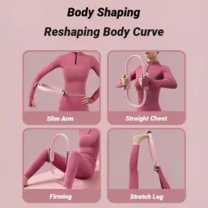 Yoga Fitness Ring Circle for Home Resistance Workout.🌺Also used for: Pelvic Floor Muscle Postpartum Training.