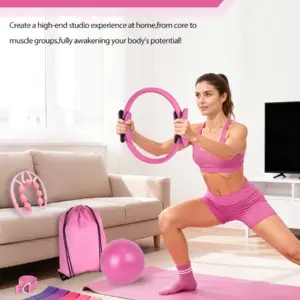 Pilates/Yoga Set - Fitness Essentials Starter Pack Accessories💕- 13 Piece Home Pilates Kit - for Women - Pilates Equipment Toning  Accessories